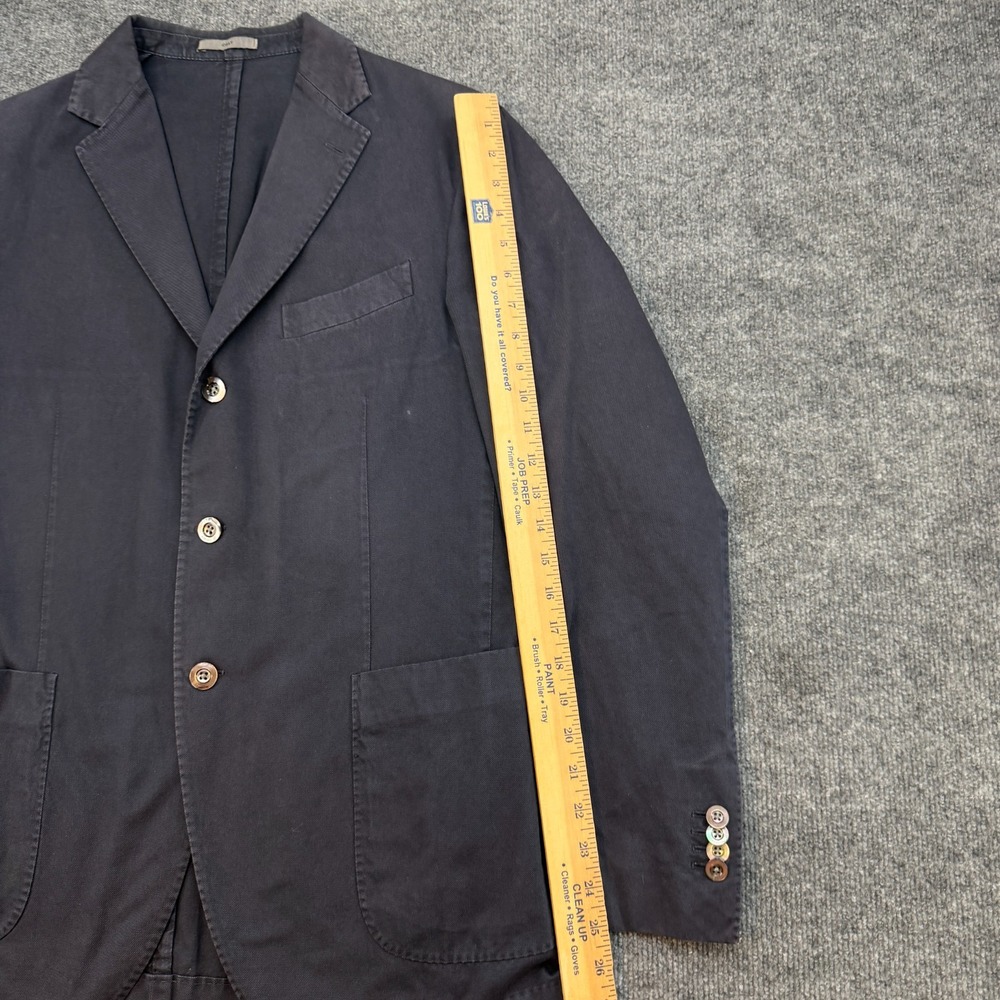 Boglioli Coat Blazer Jacket Cotton Navy Blue size EU 52 Model R3302G - Picture 13 of 16